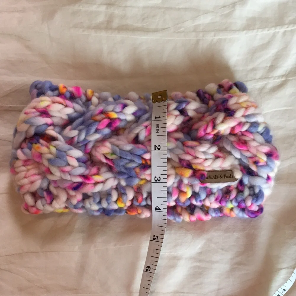 Hand Knit Women's Ear Warmer Headband Merino Wool